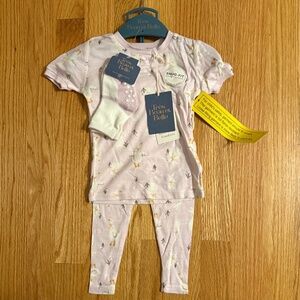 SUPER SOFT Très Beau et Belle Premium Baby Girl 3 Piece Easter Pajamas Set
